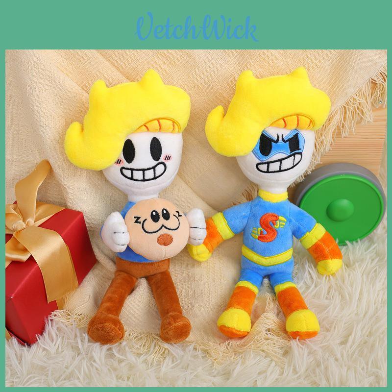 Bryson And Ham Plushie Adorable Yellow-haired Superhero Boy Doll