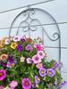 Wrought Iron Wall-Mounted Detachable Flower Pot for Garden or Balcony Decor