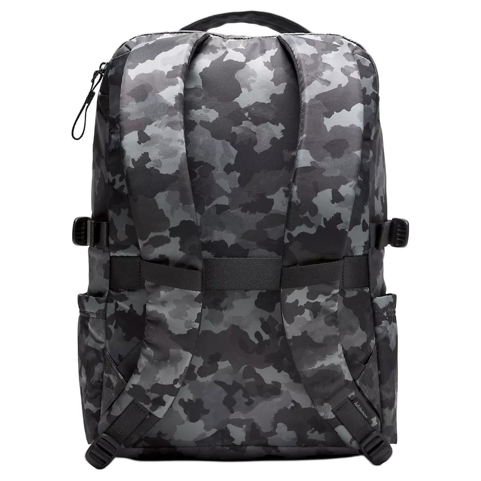 Lululemon 22L New Crew Fashion Versatile Portable Polyester Backpack Unisex Backpack Camouflage-Gray LU9CGKS