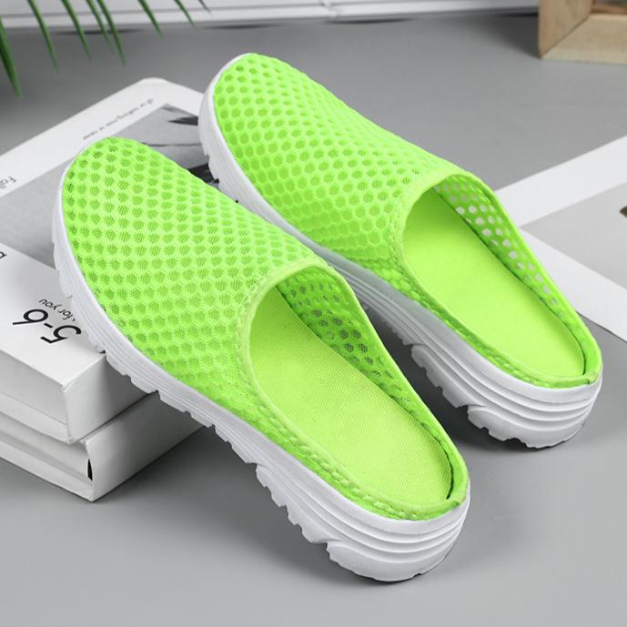 Slip On Casual Slippers For Men And Women Summer Comfortable Beach Shoes Outdoor Breathable Hollow Mesh Sneakers