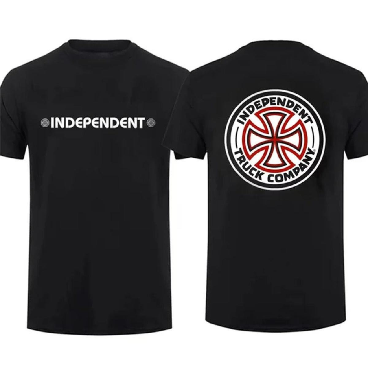 

2025 уличная одежда мужская повседневная независимая скейтбордная печатная хлопковая куртка дышащая удобная крутая футболка простая XXXXXL чёрный