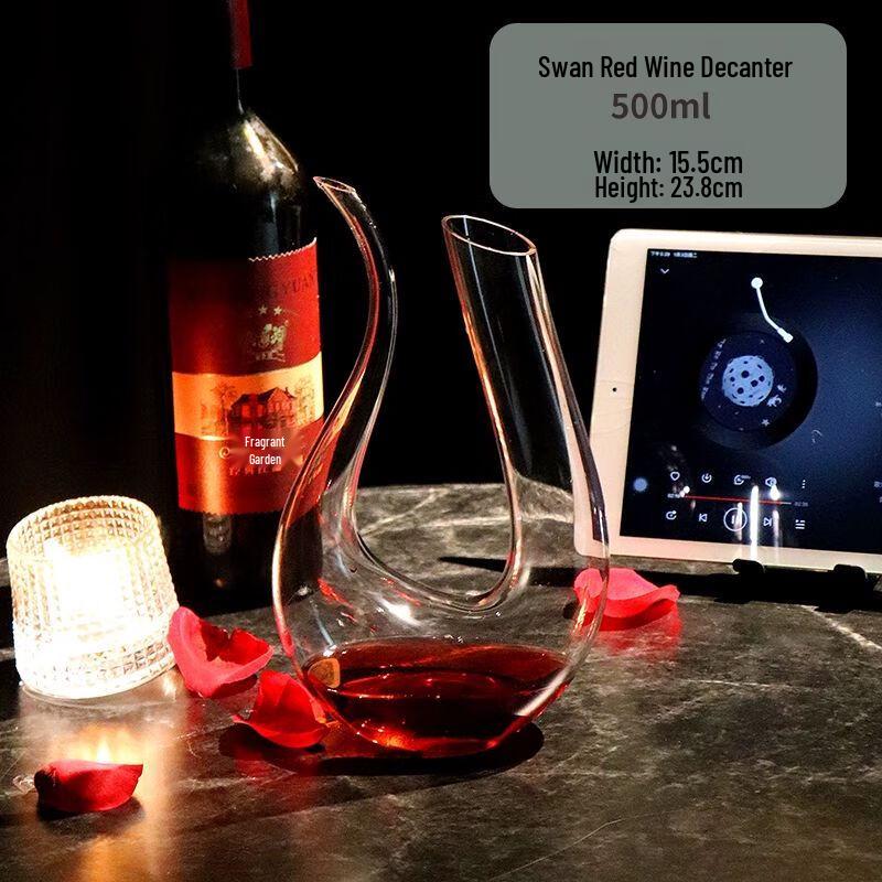 

Crystal Glass Swan Wine Decanter