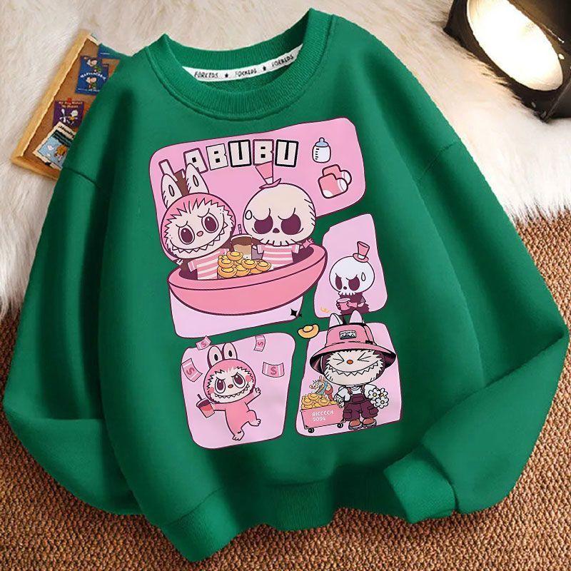 

Детское повседневное худи с круглым вырезом, худи свободного кроя с длинными рукавами для мальчиков и девочек на весну и осень 160