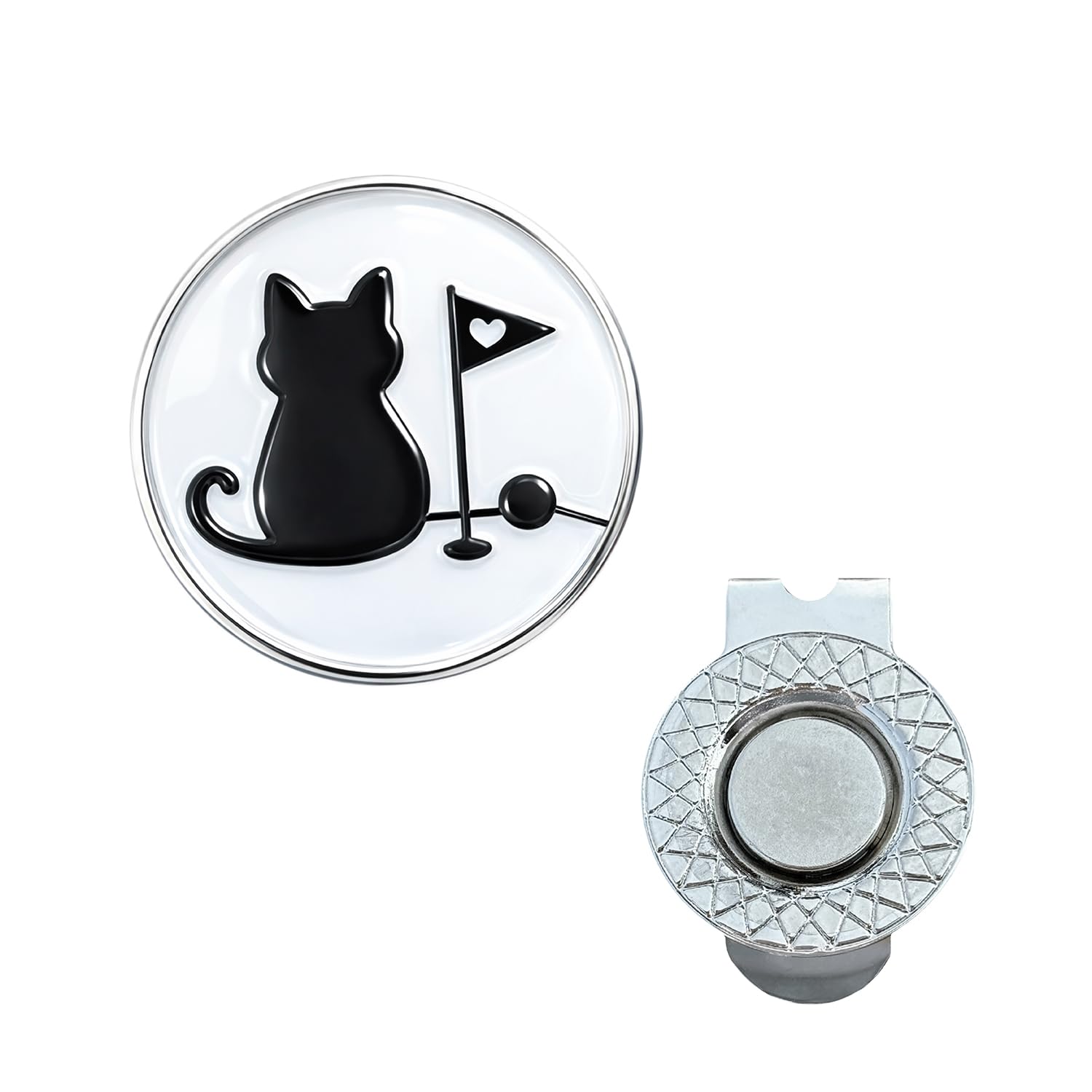 [Arena Leo] Golf Marker Magnetic Hat Cap with Clip Cat