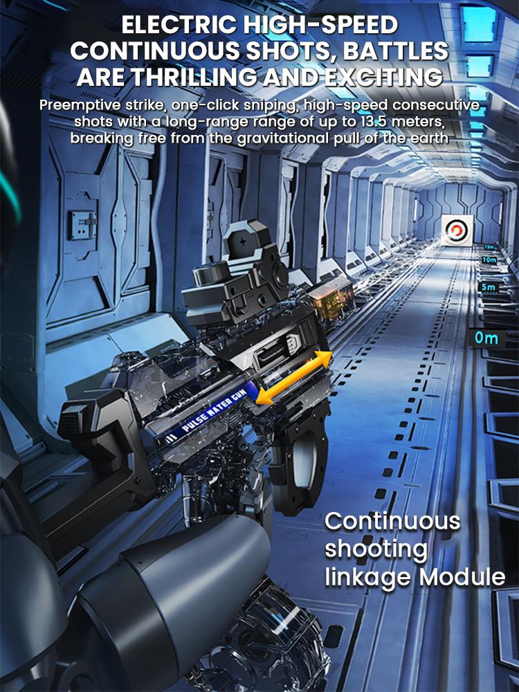 Electric Water Gun Toys for Kids Simulation Shooting LED Lights Sprays Automatic Suction Water Guns Toy for Kids Boys Adult Gift