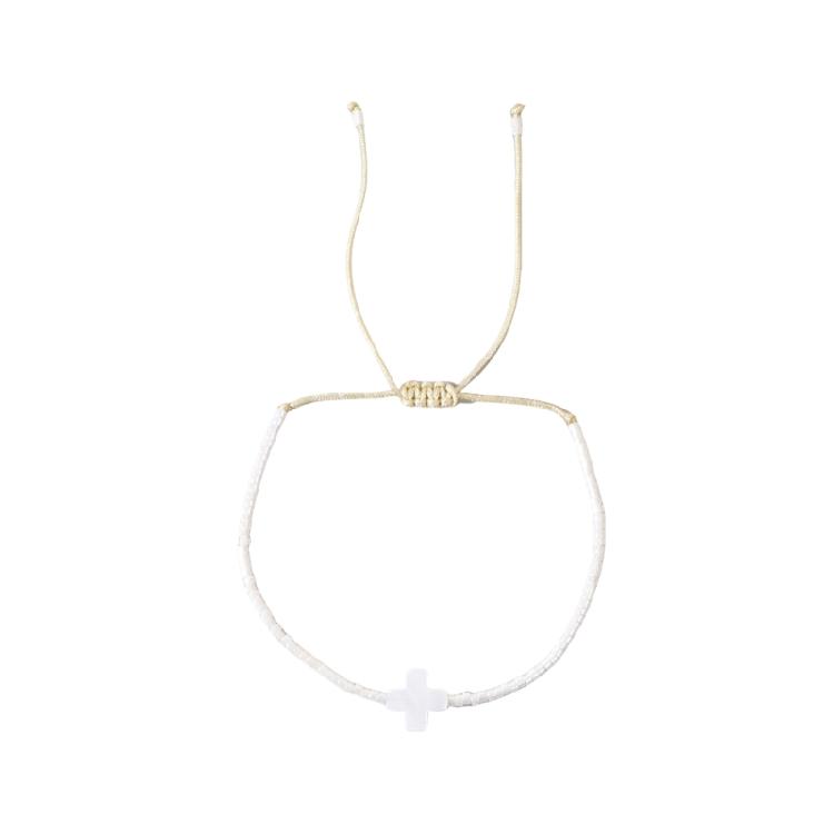 Handcraft Sturdy Beaded Crosses Bracelet With Alloy Charm Adjustable Designs for Trendy Women Bohemian Jewelry