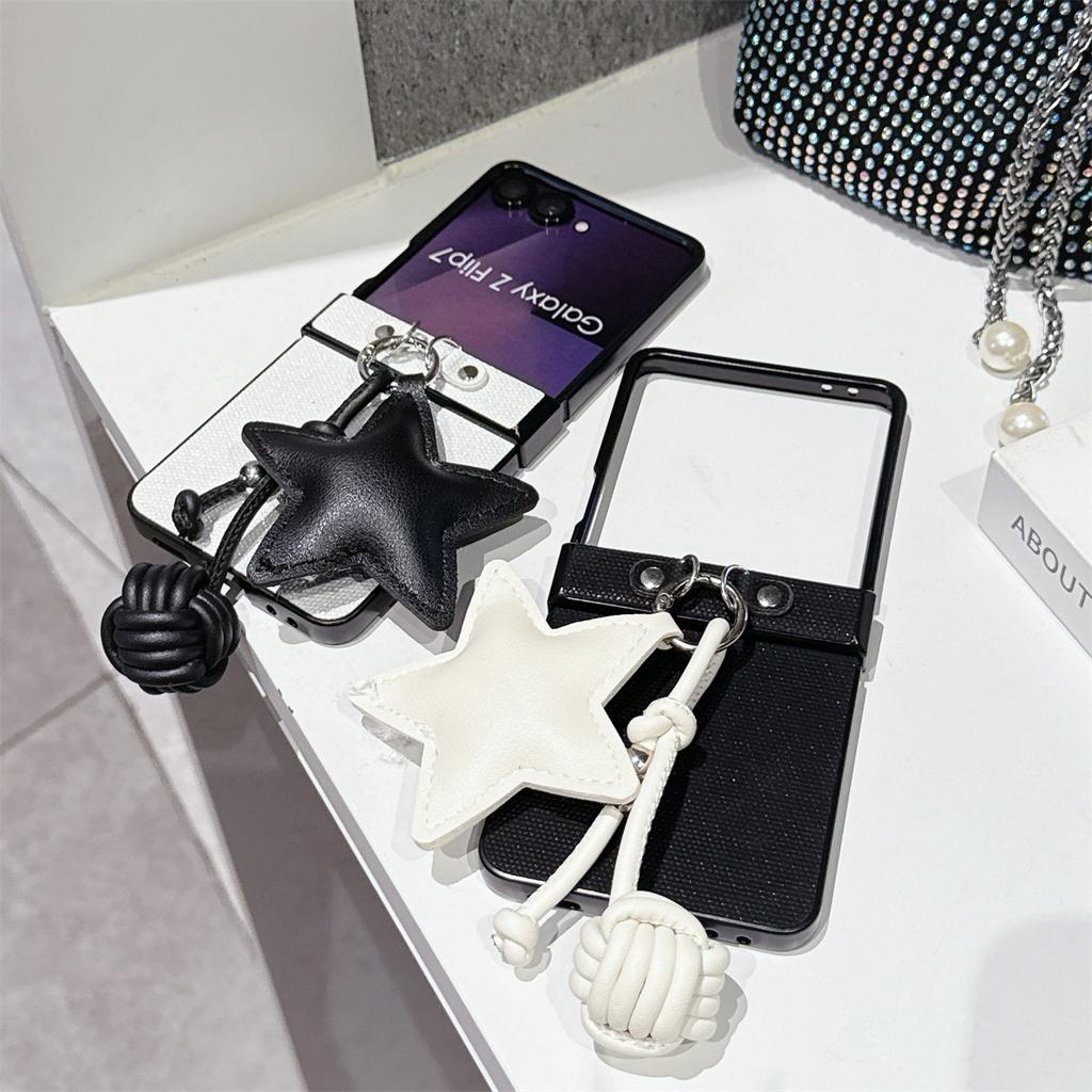 Leather Phone Case with Strap for Samsung Galaxy Z Flip 7 6 5 4 3 5G Flip6 Flip5 Flip7 FE Hinge Protect Shockproof Cover