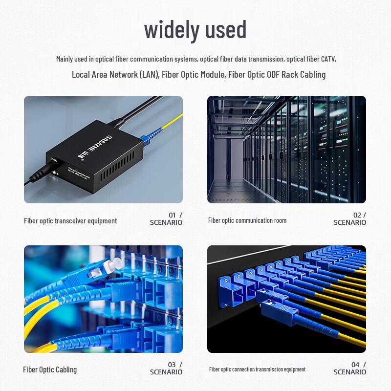 SAMZHE LC-LC Single Mode Duplex Fiber Optic Patch Cable