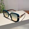 KAMMPT Vintage Square Sunglasses Women Trendy Oversized Gradient Shades Luxury Brand Design Stylish Outdoor Sun Glasses