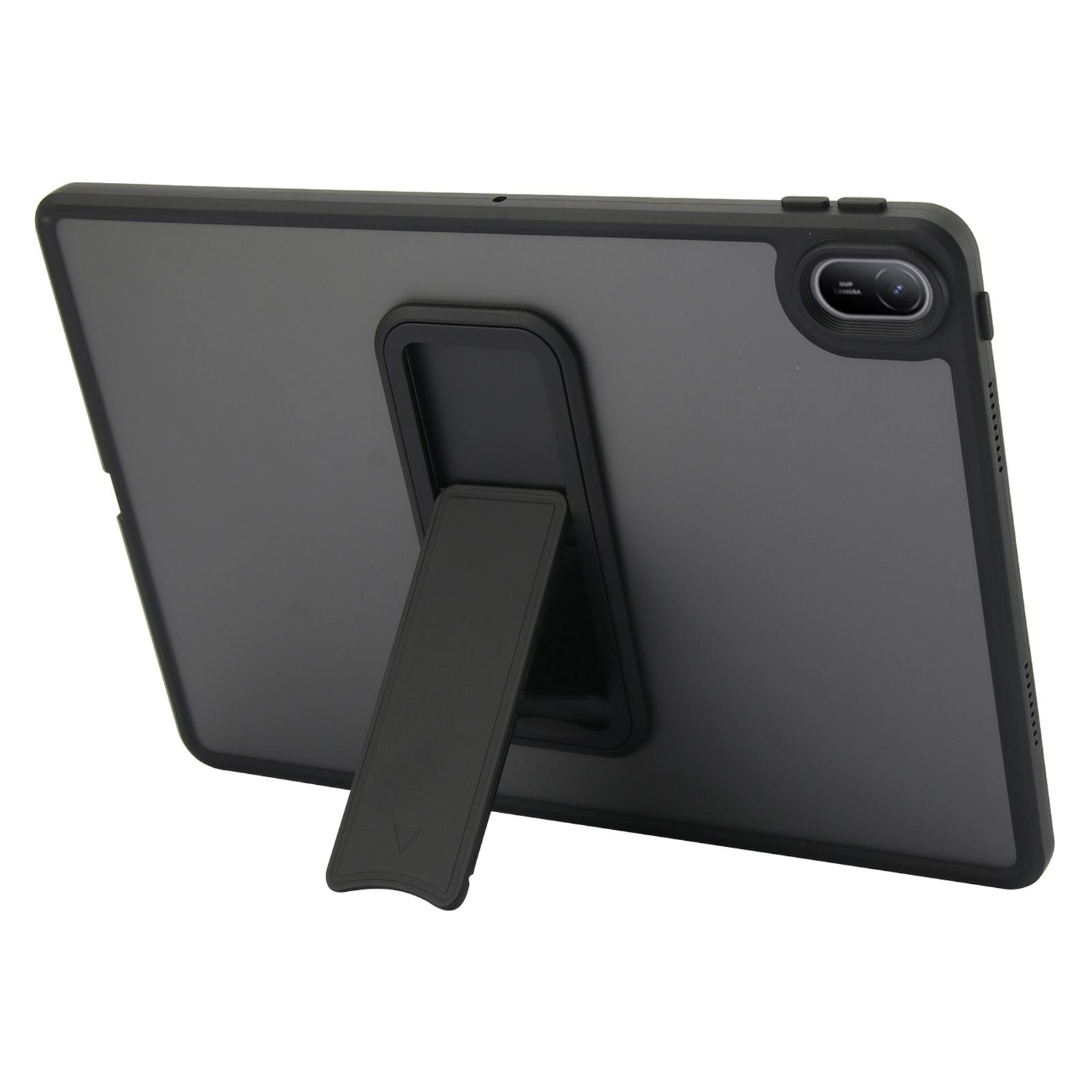 

For Huawei MatePad SE 11 Case with Kickstand TPU+PC Skin-Touch Tablet Cover Black