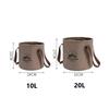5/10/20L Outdoor Multifunctional Bucket Collapsible Portable Travel Bucket Large Capacity Carrying Bucket Camping Fishing Bucket