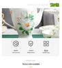 Camellia Gold-Trim Bone China Coffee Set: Cup, Saucer, Spoon, Pot, Milk Jug, Sugar Bowl, Pastry Skewer, Plate - Light Luxury.