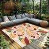 Elegant Persian Carpet Pattern Area Rug Non Slip Doormat Indoor Outdoor Floor Mat Home Decor Living Room Bedroom Entrance Mat