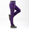 New Winter Softshell Fleece-Lined Waterproof Couples' Hiking Pants, Windproof, Plus Size for Men and Women