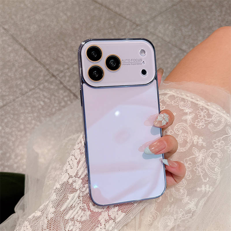Flüssige Große Fenster Magnetische Anziehung Gehärtetes Glas Handyhülle Für iPhone 17 16 15 14 Pro Max Stoßfeste Schutzhülle PC Abdeckung