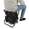 Portable Outdoor Multi-functional Folding Stool Portable Insulated Cooler Bag Backpackable Camping Beach Fishing Chair with Dual-shoulder Straps