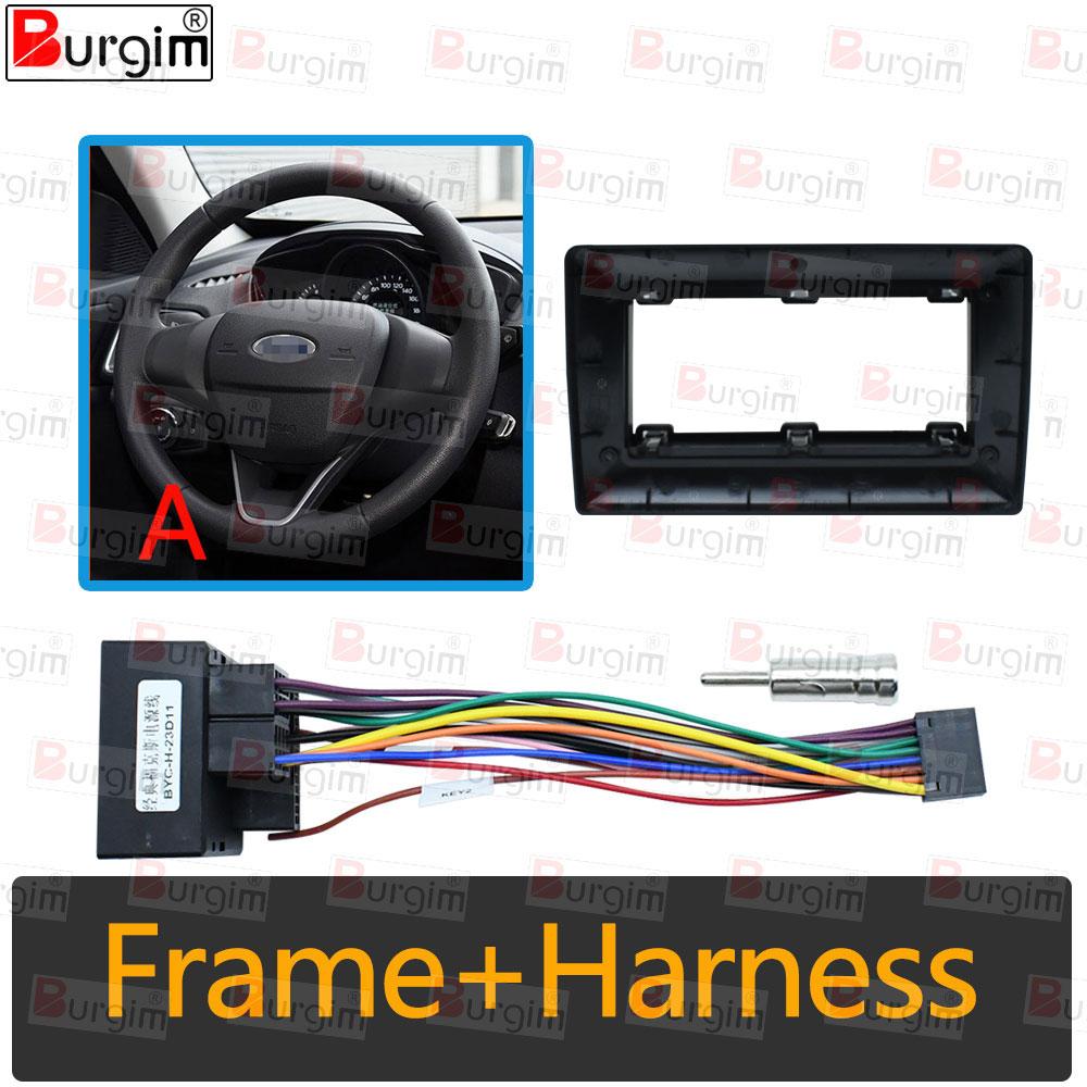 

Car Radio Fascias Frame For For Ford Mondeo C-MAX S-Max Focus MK2 2007-2011 9 inch Stereo Panel Harness Wire Power Cable Canbus frame cable