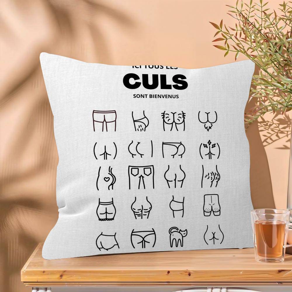 Abstract Humour Bad Smell Funny Cushion Cover Inches Farmhouse Decor Home Throw Pillow Covers for Couch Decorations