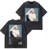Rosala LUX TRACKLIST TEE Album Tour  Vintage Washed Tshirt Men Women Short Sleeve Cotton Aesthetic Tshirts Casual Tshirts