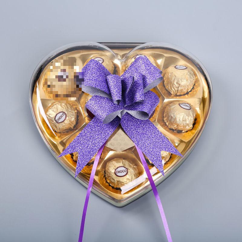 Medium Frosted Ribbon Bow Pull Flower for Gift Decoration and Flower Arrangements