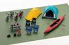 TABLE CAMP Montbell Camping Set Stella Ridge Tent 2 3 Finished Miniature TC430003 1/43 & (Yellow) / (Turquoise)