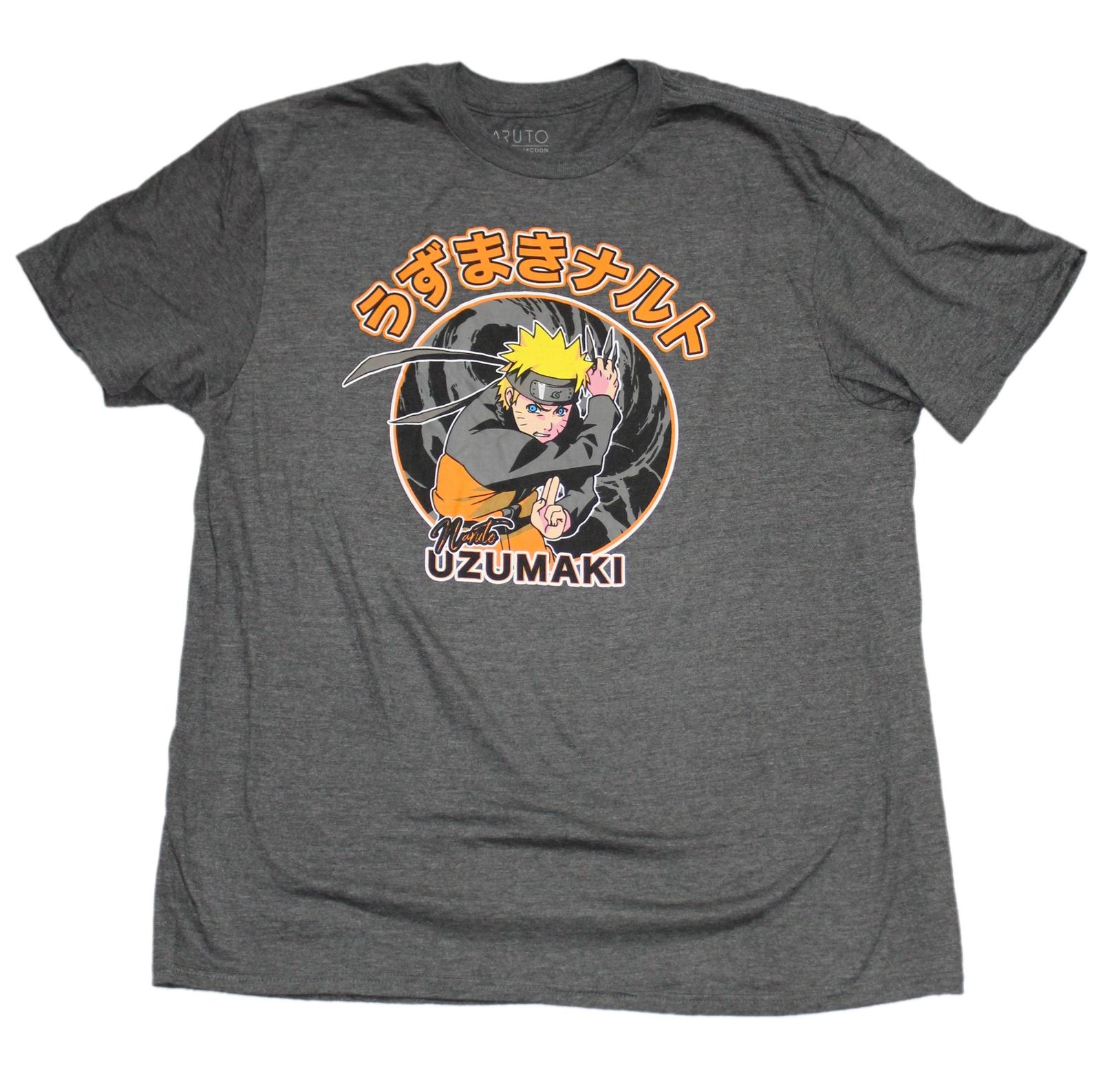 Naruto Shippuden New Adult T-Shirt - Uzumaki Kanji Circle Image S