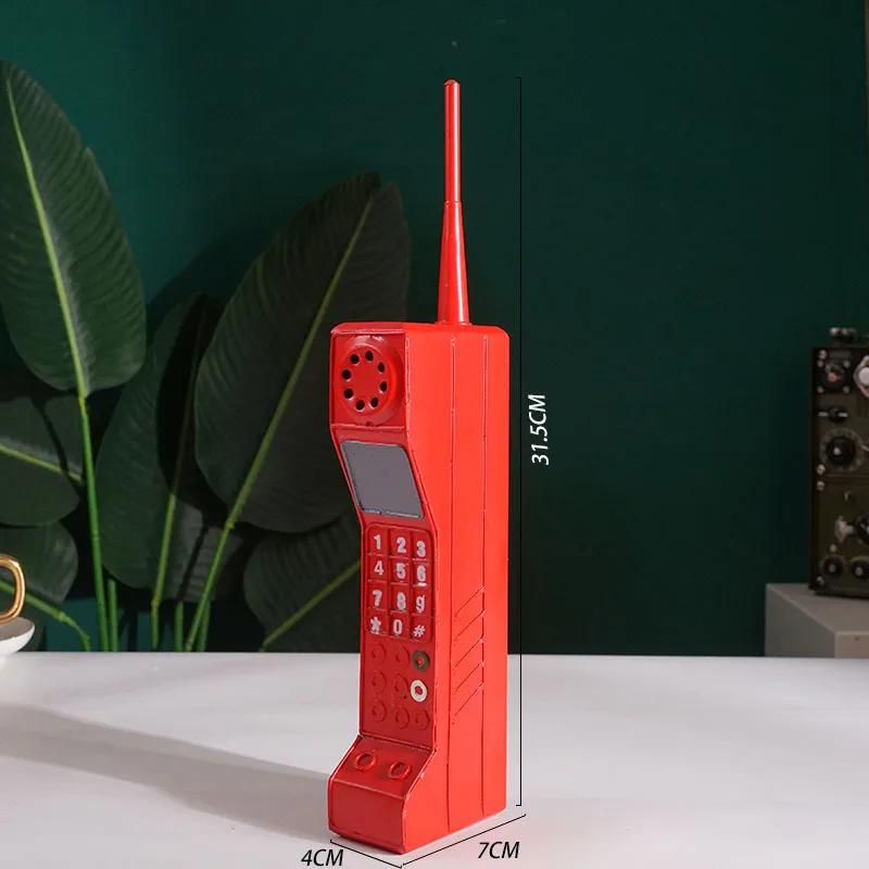 1 ks Železná umělecká starožitná telefonní budka Model Velký bratr 90. léta Nostalgické staré předměty 80. léta Rekvizity Imitace Retro ozdoby Domácí doplňky