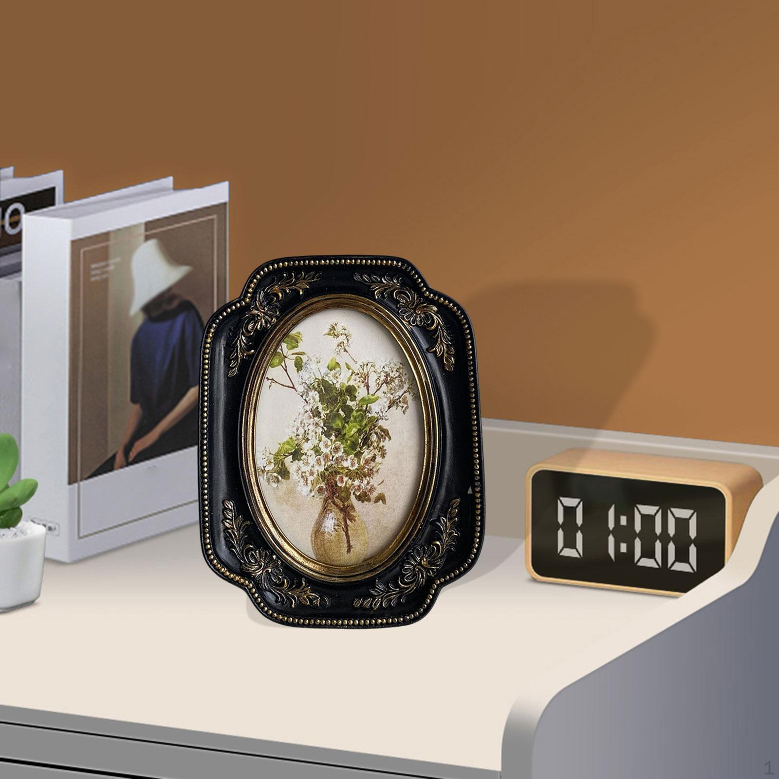 

Винтажная фоторамка, держатель для фото, декоративная, богато украшенная европейская фото, картина чёрный