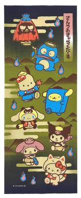 Sanrio Japanisches Muster Handtuch Sanrio Charaktere Parade der Hundert Geschenk Made in Japan "Nachtdämonen"