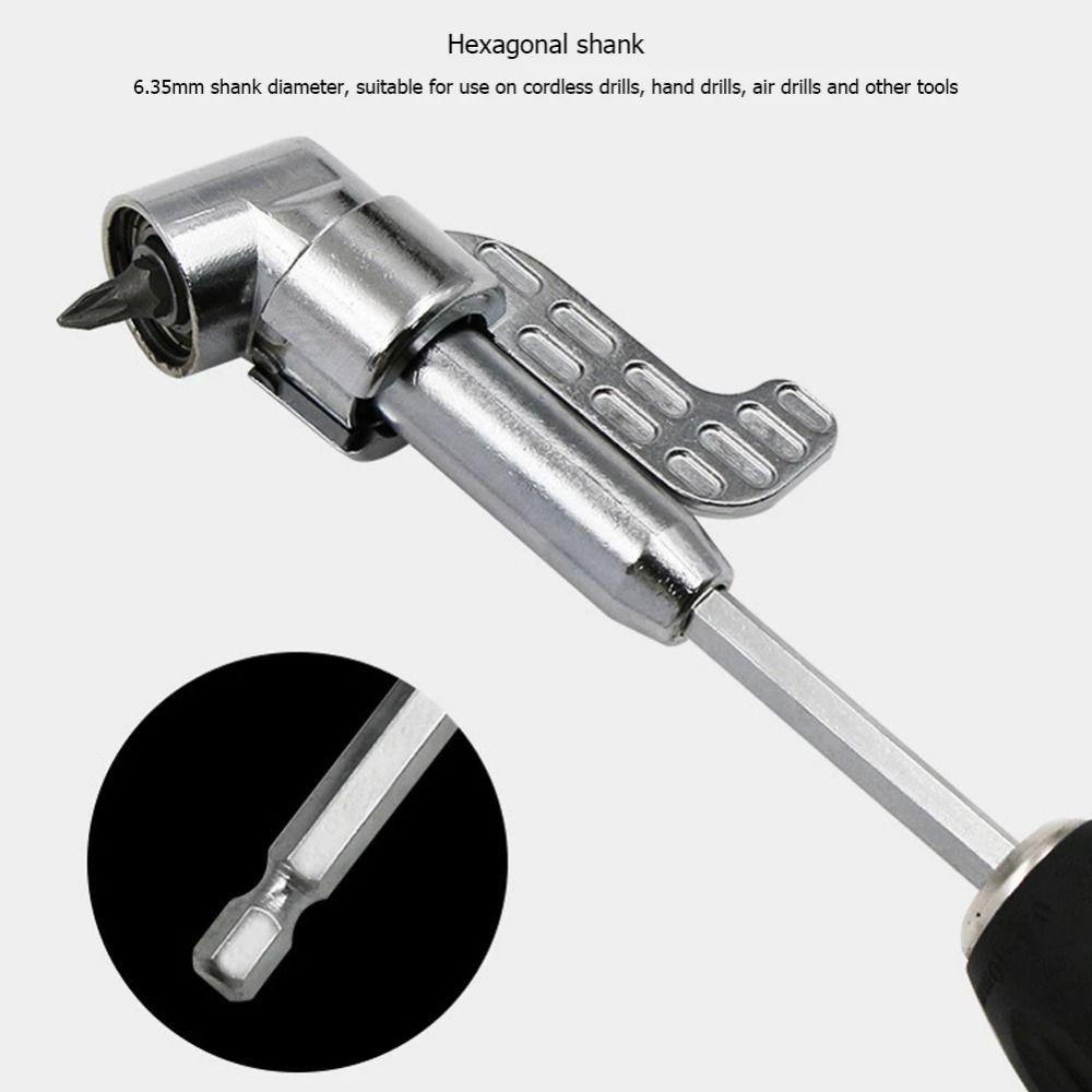 105/90 Degree Drill Adapter Attachment Magnetic Socket Right Angle Head  Bend Device  Screwdriver
