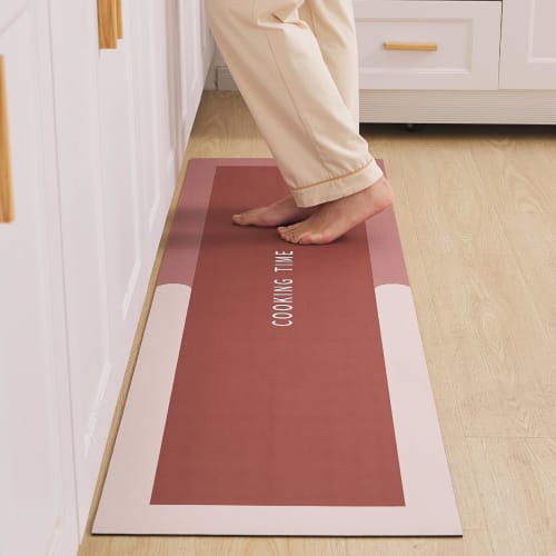 Wipeable, Washable Kitchen Mat, 60x240cm, Floor Protection Mat, Absorbent, Quick-drying, Stain-resistant, Non-slip, Cushioned, and Easy To Clean. 60x2