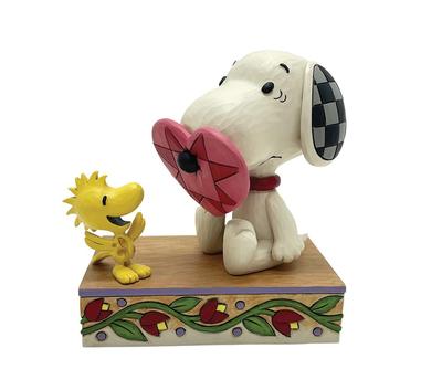 JIM SHORE Snoopy mit Nase durch Herz 6016259
