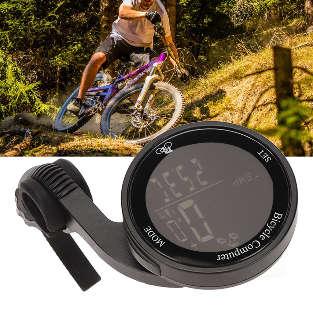 Bike Computer Speedometer Thermometer Clock Large Screen Clear Handwriting Waterproof Cycling Computer with Backlight