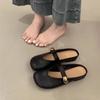 Soft Bottom Bag Head Slippers Women's Outer Wear 2025 Summer New Lazy Word with Inner Height Increase Half Slippers Soft Cute Round Head