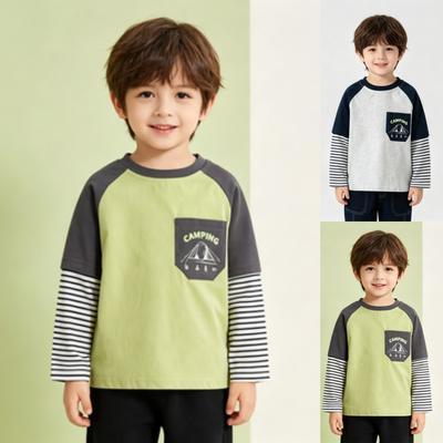 Boys Long Sleeve T-Shirt Casual Base Layer Top for Everyday Wear