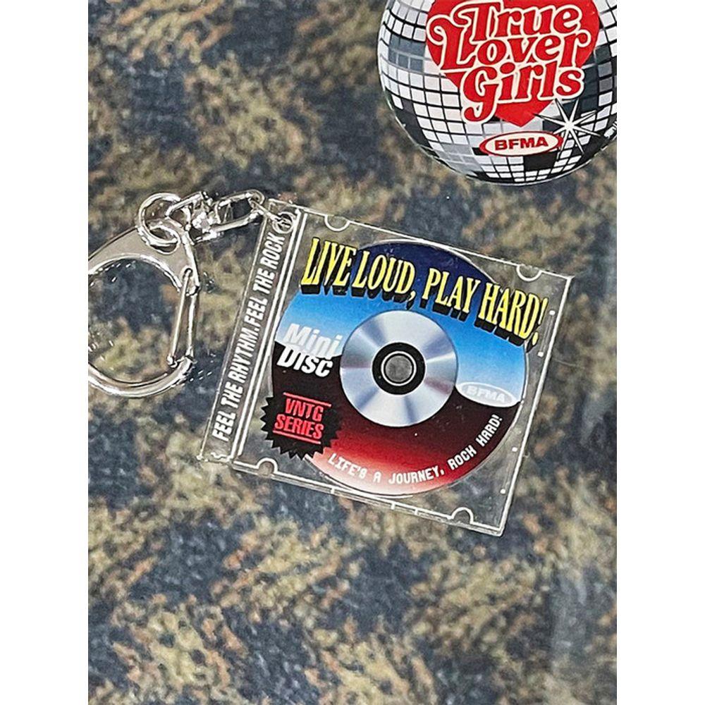 BALLON FREUNDE CHAOTISCHES ABENTEUER VNTG Retro CD Acryl Schlüsselanhänger