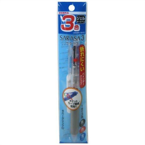 

ZEBRA ballpoint pen Sarasa 3 transparent 1 piece 3-color 0.5 P-J3J2-C