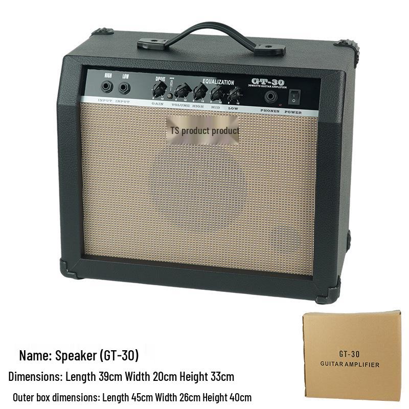 Portable Guitar Amp Saxophone Keyboard Acoustic Guitar Electric Wind Instrument Rechargeable for Outdoor Performance