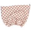 Kitsch Satin-lined Plexi Shower Cap, Terracotta Checker, 1 Piece