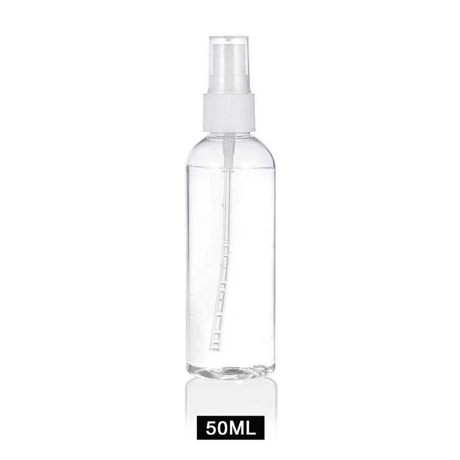 

4 шт. многоразовые бутылки, прозрачный пластиковый распылитель для духов, мини-пустой флакон с распылителем, портативный флакон для хранения для путешествий 50ml