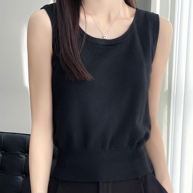 2025 Women's Slim Fit Beaded Camisole Vest for Spring/Summer