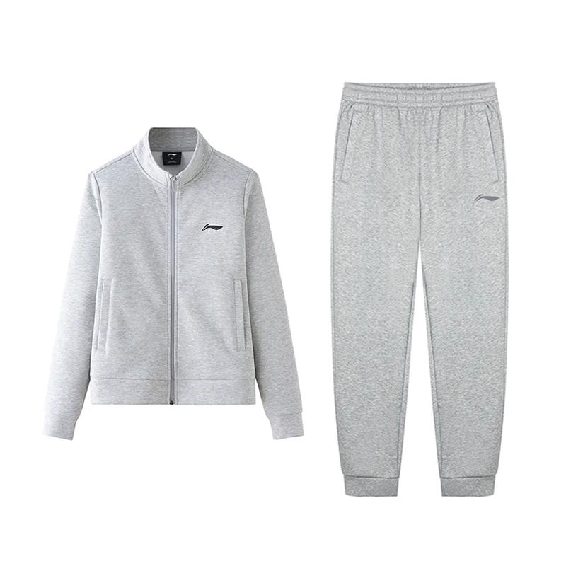Li Ning Casual Sportswear Unisex Coin Gray+Heather Gray AWDVP57-1+AKLVB11-1 XXL