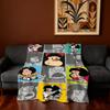 Coperta Super Calda Comoda Peluche M-Mafalda-ES Plaid Coperta Cartone Animato Bambino Casa Carino Divano Camera da Letto Regalo