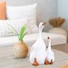 Artistic Duck and Duckling Sculpture for Yard Decoration Quality Resins for Patioes and Entrances