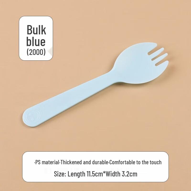 MOLUONA Disposable Frosted Plastic Dessert Sporks