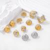 Versatile Gold-Plated Titanium Steel Stud Earrings - Light Luxury Retro Style for Women