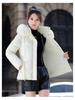 Removable Cap Cotton-padded Coat Women's Short Winter Thickened Big Fur Collar Jacket