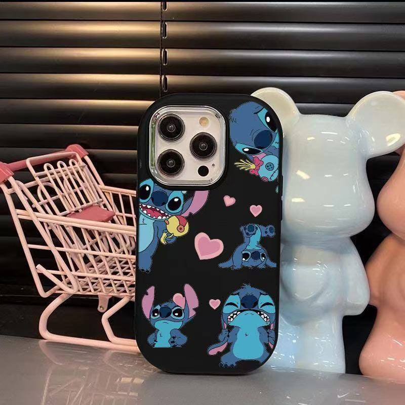 Cute Stitch Printed Soft Shockproof Protective Phone Case For Multiple Apple Iphone Models