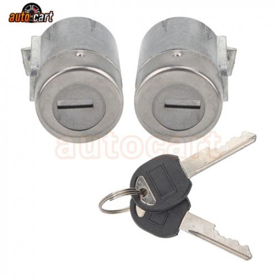 

Front Door Lock Cylinder Kit Pair Set with Keys New for C1500 K1500 Tahoe Yukon