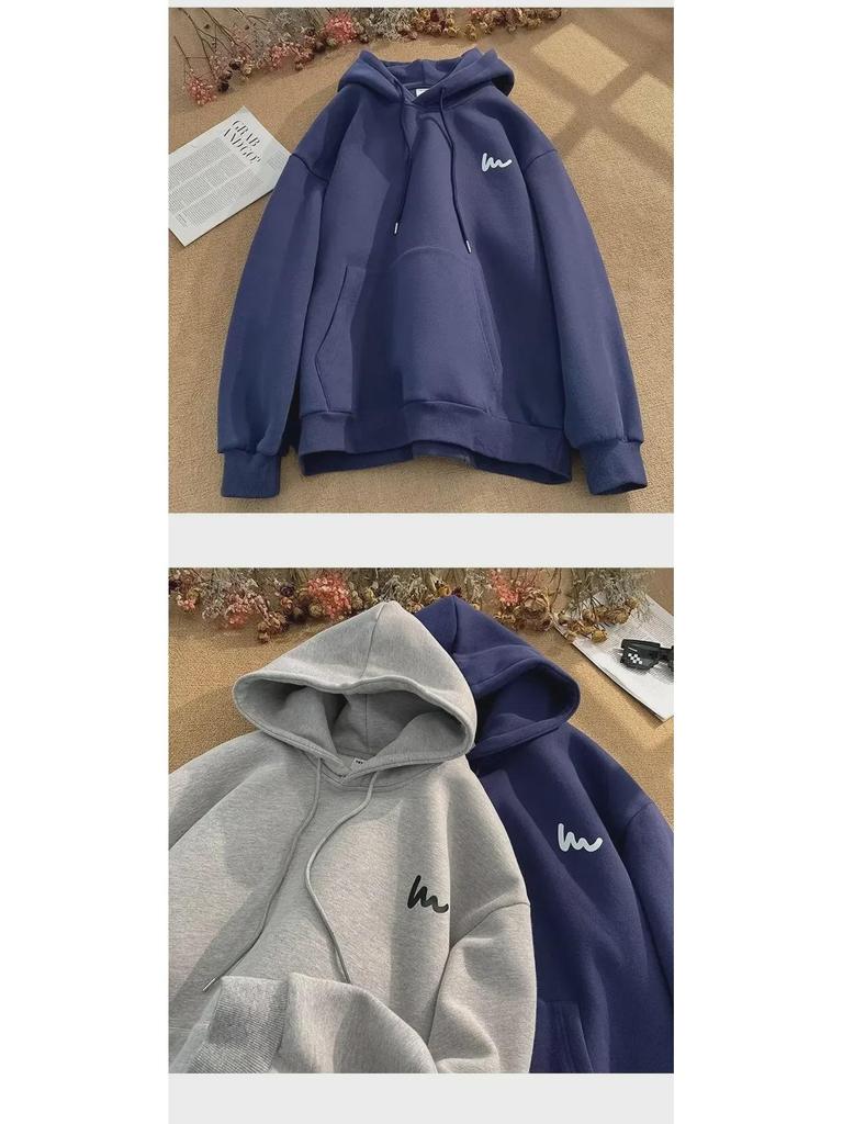 2024 Herren Lockerer Großer Kapuzenpullover – Frühling/Herbst Amerikanischer High Street Hong Kong Stil Jacke